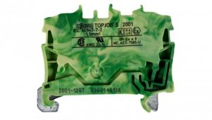 Złączka szynowa ochronna 1,5mm2 żółto-zielona 2001-1207 TOPJOBS