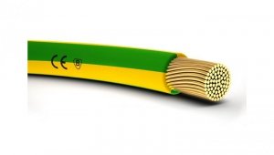 Przewód instalacyjny H05V-K (LgY) 1 żółto-zielony /100m/