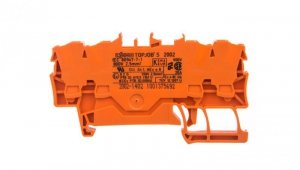 Złączka szynowa 4-przewodowa 2,5mm2 pomarańczowa 2002-1402 TOPJOBS