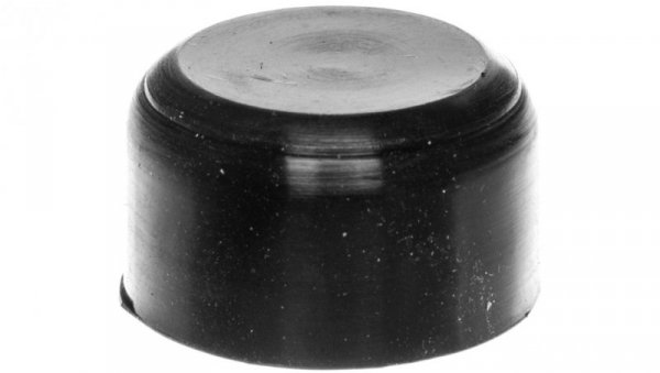 Osłona gumowa do przycisków wystających i podświetlanych czarna LPXAU142