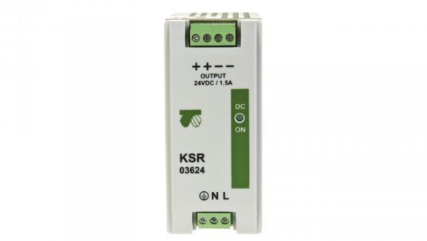 Zasilacz impulsowy modułowy KSR 03624 230VAC/24VDC 36W 1,5A 18924-9995