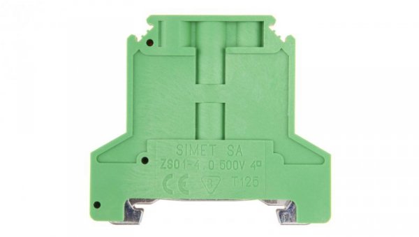 Złączka szynowa ochronna 4mm2 zielono-żółta ZSO1-4.0 14313319