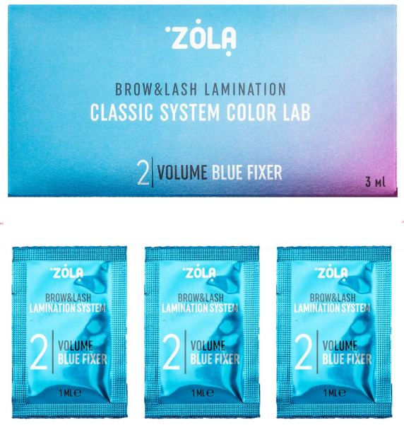 ZOLA Color Lab 02 Volume Blue zestaw saszetek 3 x 1ml