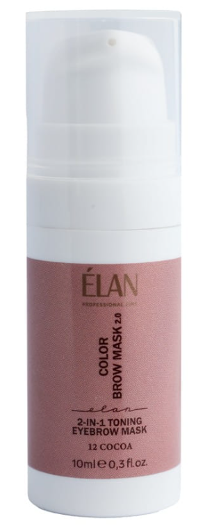  12 COCOA 2.0 COLOUR BROW MASK: Tonująca maska do brwi 2w1