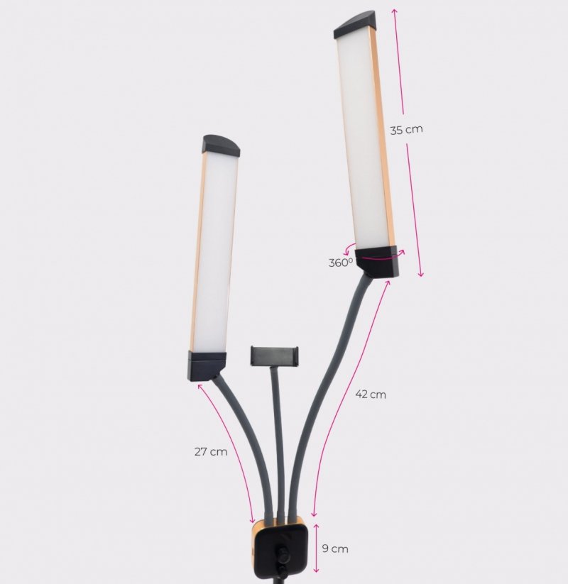 Lampa kosmetyczna Duo STAR 2.0 Rose Gold I-COUCOU