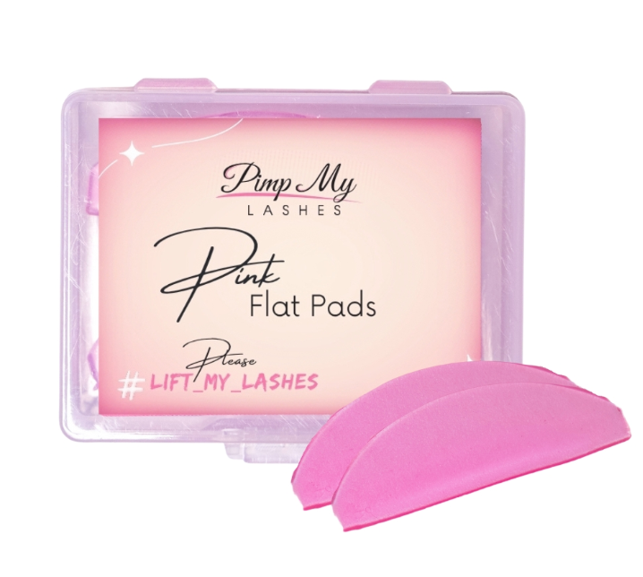 Wałeczki Silikonowe do koreańskiej laminacji Pink Flat Pads Pimp My Lashes