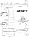 Spacewalker II w skali 1:4 (rozpiętość 2.13 m)