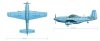 P-51D Mustang Yellow KIT - Samolot elektryczny FlyFly Hobby