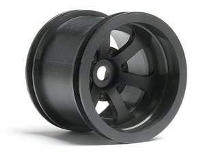 SCORCH 6-SPOKE WHEEL BLACK _2.2in/55_50__/2pcs_