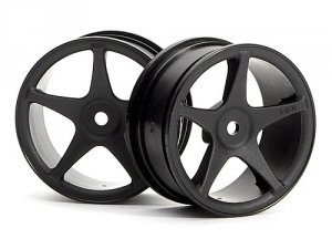 SUPER STAR WHEELS 26mm BLACK (1MM OFFSET)
