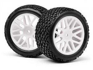 Rear Wheel With Tyre (2Pcs) (Strada EVO XB)