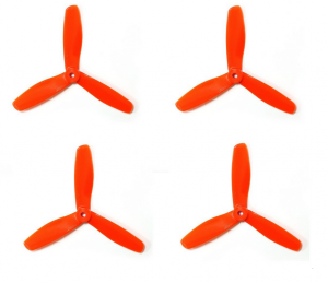 Śmigła DAL T5045 V2 - orange - Tri-blade - 5x4,5x3 - 2xCW/2xCCW - DAL-PROP 4 szt