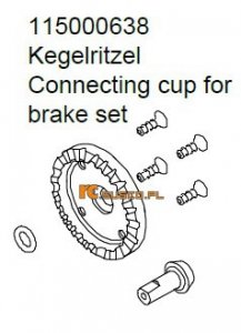 Connecting cup for brake set - Ansmann Virus