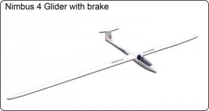 Nimbus 4 Glider - Szybowiec FlyFly Hobby (z hamulcem)