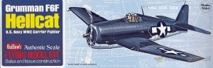 GUILLOWS Samolot z balsy Grumman F6F Hellcat