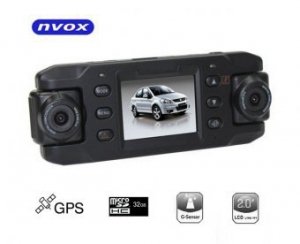 NVOX Podwójna kamera rejestrator trasy DVR GPS