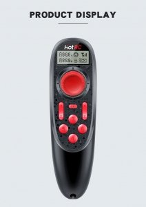 Aparatura sterująca 6 kanałowa HTRC6CH joystick obsługa jednoręczna.