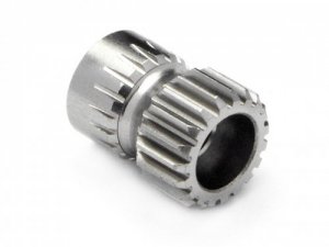 PINION GEAR 19 TOOTH ALUMINUM (64 PITCH/0.4M)