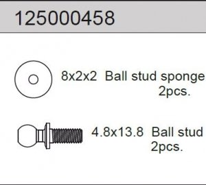 Ballhead 4.8x13.8 (2) 2WD 