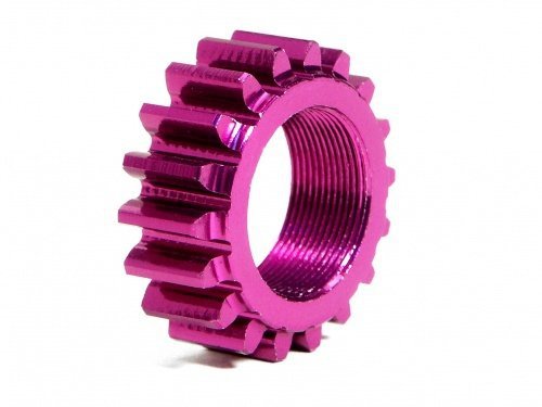 ALUMINIUM THREADED PINION GEAR 18TX12MM (1M)