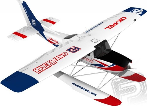 Samolot Cessna 182 1200 mm EPP z pływakami - Pelikan