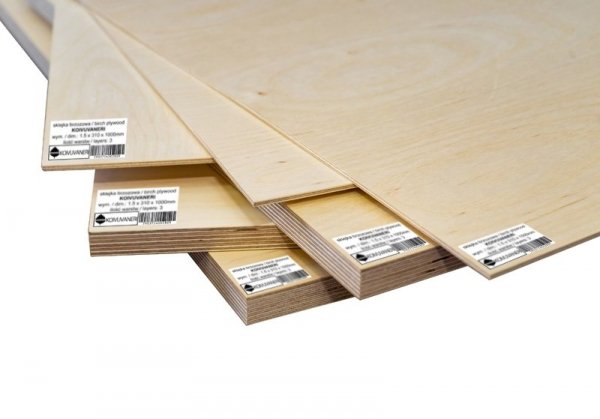 Fińska sklejka brzozowa 2.5 x 250 x 310mm (5warstw) Premium