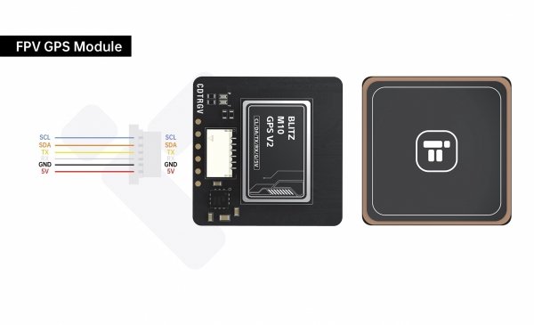 iFlight Blitz M10 V2 25x25 GPS QMC5883 Compass for FPV 