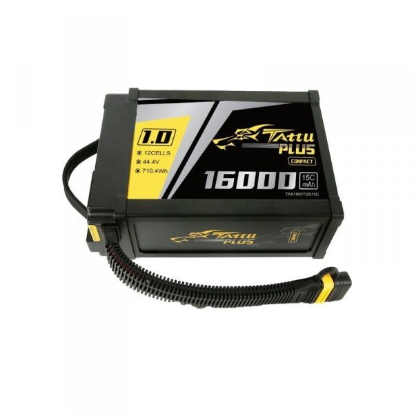 Akumulator Tattu Plus 1.0 Compact version 16000mAh 12S 15C 44.4V Lipo battery pack with AS150U Plug