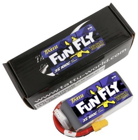 Akumulator LI-PO Tattu Funfly 1550mAh 14,8V 100C 4S1P XT60