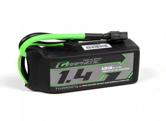 Akumulator Turnigy LiPo Graphene 1400mAh 4S 75C Battery Pack w/XT60