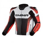 SHIMA KURTKA SKÓRZANA STR 2.0 JKT RED FLUO