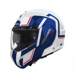 Kask motocyklowy Airoh Mathisse Ii Genius Blue, Red Gloss