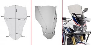 GIVI D1144S SZYBA DYMIONA 47,5 x 35 cm HONDA CRF 1000L