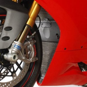 Osłona Chłodnicy RG Racing (Pair), Ducati 899/959/1199/1299/V2 Panigale Black