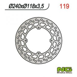 NG119 TARCZA HAMULCOWA PRZÓD HONDA CRM 125, XLR 12
