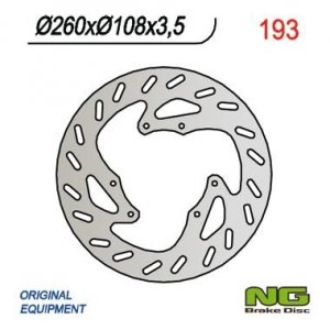NG193 TARCZA HAMULCOWA DERBI 50/125, GAS GAS 125-450 (260x108x3,5)