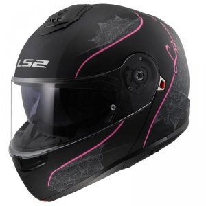 LS2 KASK SYSTEMOWY FF908 STROBE II M.BLACK PINK-06