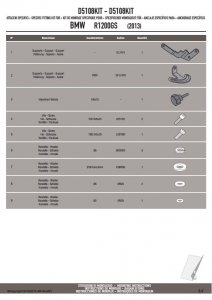 KAPPA D5108KIT MOCOWANIE SZYB 5108D I 5108DT DO BMW R 1200GS (13-15) I R 1200GS ADVENTURE (14-15)