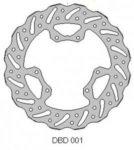 DELTA BRAKING ONL_DBD001G TARCZA HAMUL PRZÓD HONDA