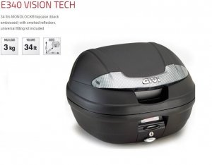 GIVI E340NT Kufer monolock 34L czarny mat tech