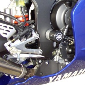 Crashpady Classic RG Racing Yamaha Yzf-R6 Lowers 03- 05 (Swingarm Pivot) Black