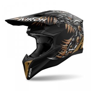 AIROH KASK OFF-ROAD WRAAAP CYBORG MATT