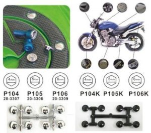 Zaślepka Maskujaca Keiti Black 4mm 16 Pack