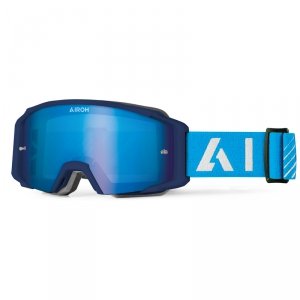 AIROH GOGLE BLAST XR1 BLUE MATT SZYBA BLUE MIRRORE