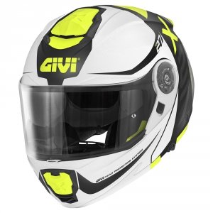 GIVI KASK X.27 DIMENSION SZCZĘKOWY BIAŁY GRAF FLUO