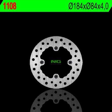 NG1108 TARCZA HAMULCOWA KAWASAKI KX 80 '84-'99 (184X84X4) (4X6,5MM)