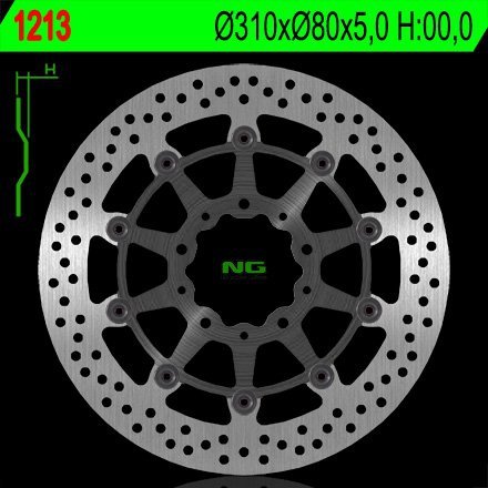 NG1213 TARCZA HAMULCOWA KAWASAKI ZX6R 636, Z800, ZX10R, Z1000, ZZR1400, GTR1400, ZX14