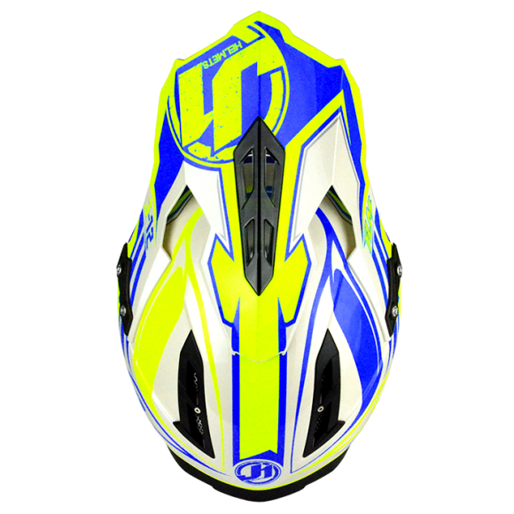 KASK JUST1 J12 FLAME YELLOW-BLUE