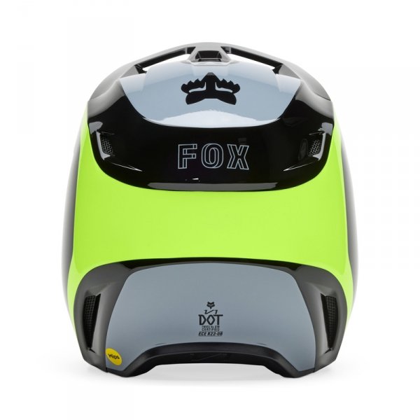 FOX KASK OFF-ROAD V1 FLOW BLACK/YELLOW