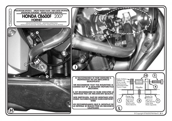 Givi TN453 Gmole Honda CB600 Hornet